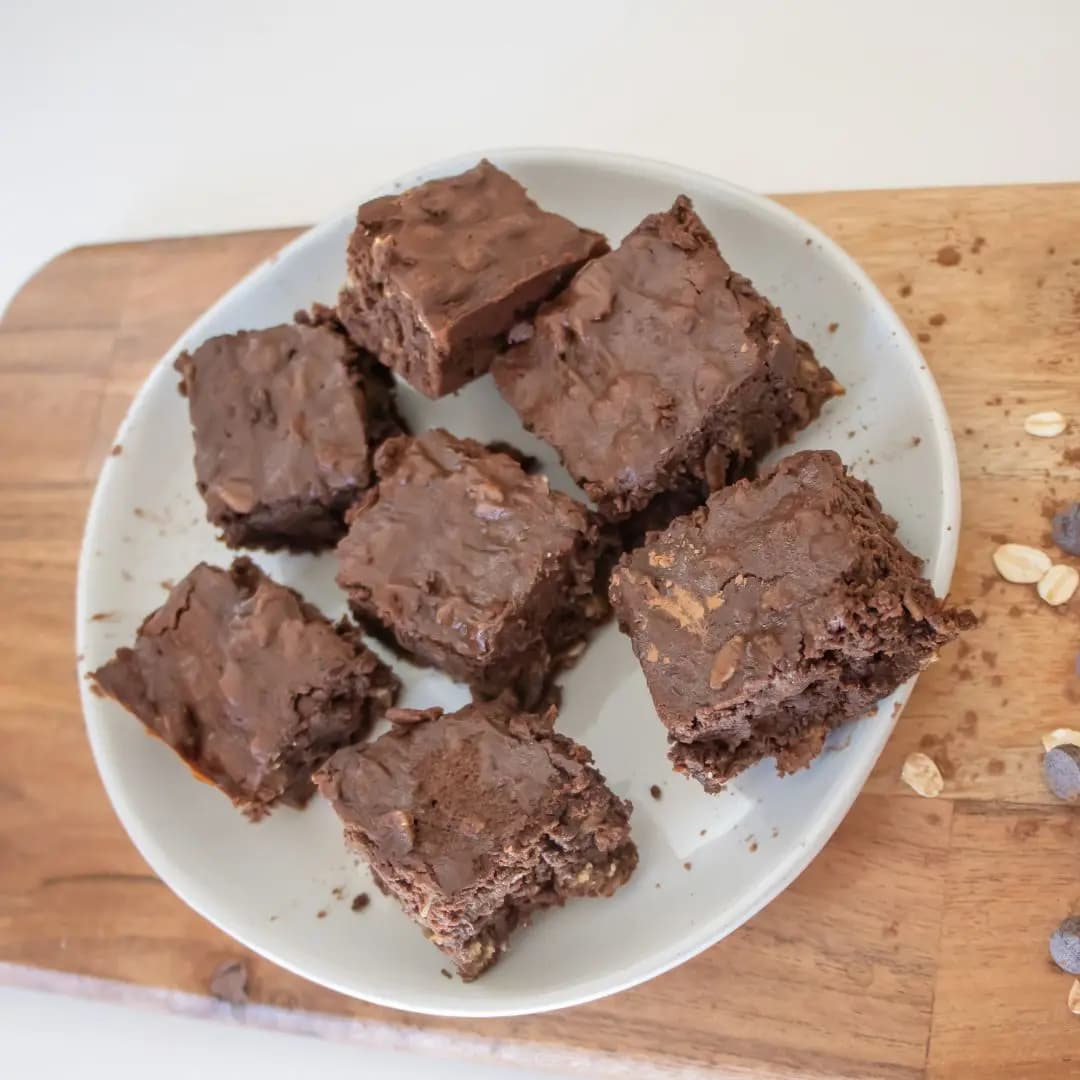 Double Chocolate Lactation Brownies top view
