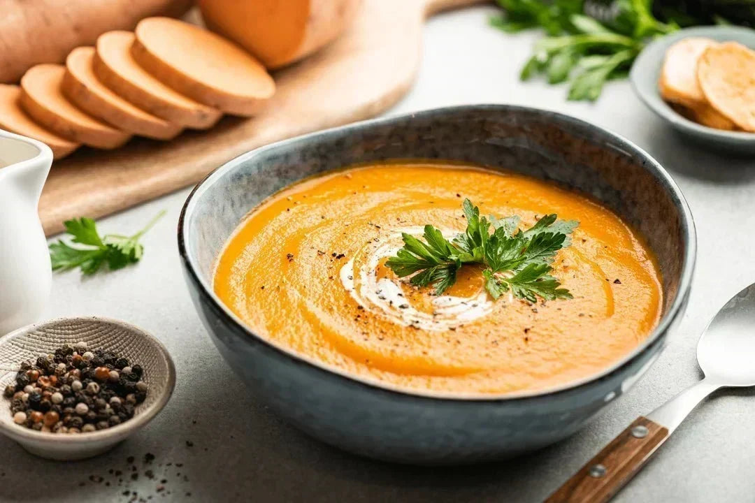 Ayurvedic Spiced Sweet Potato Soup