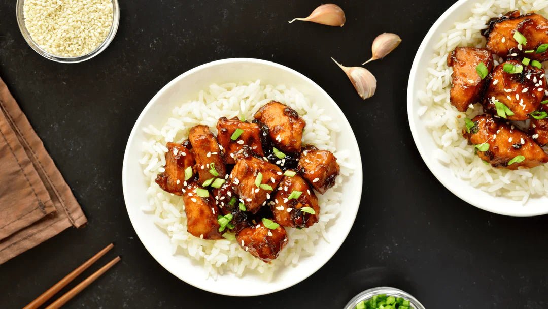 Sesame Chicken with Shiitake Mushrooms
