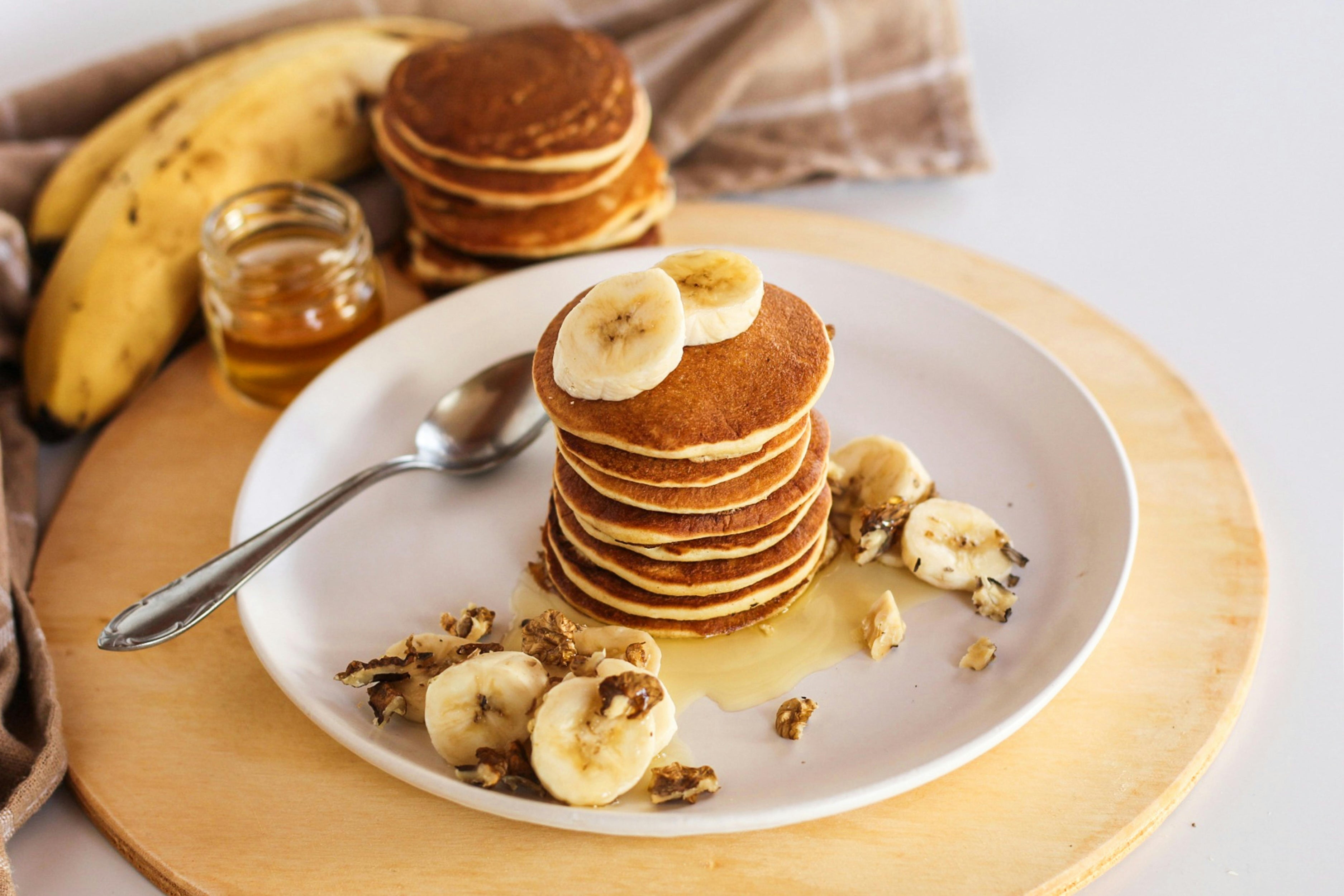 High-Protein, Lactation-Friendly Banana Pancakes