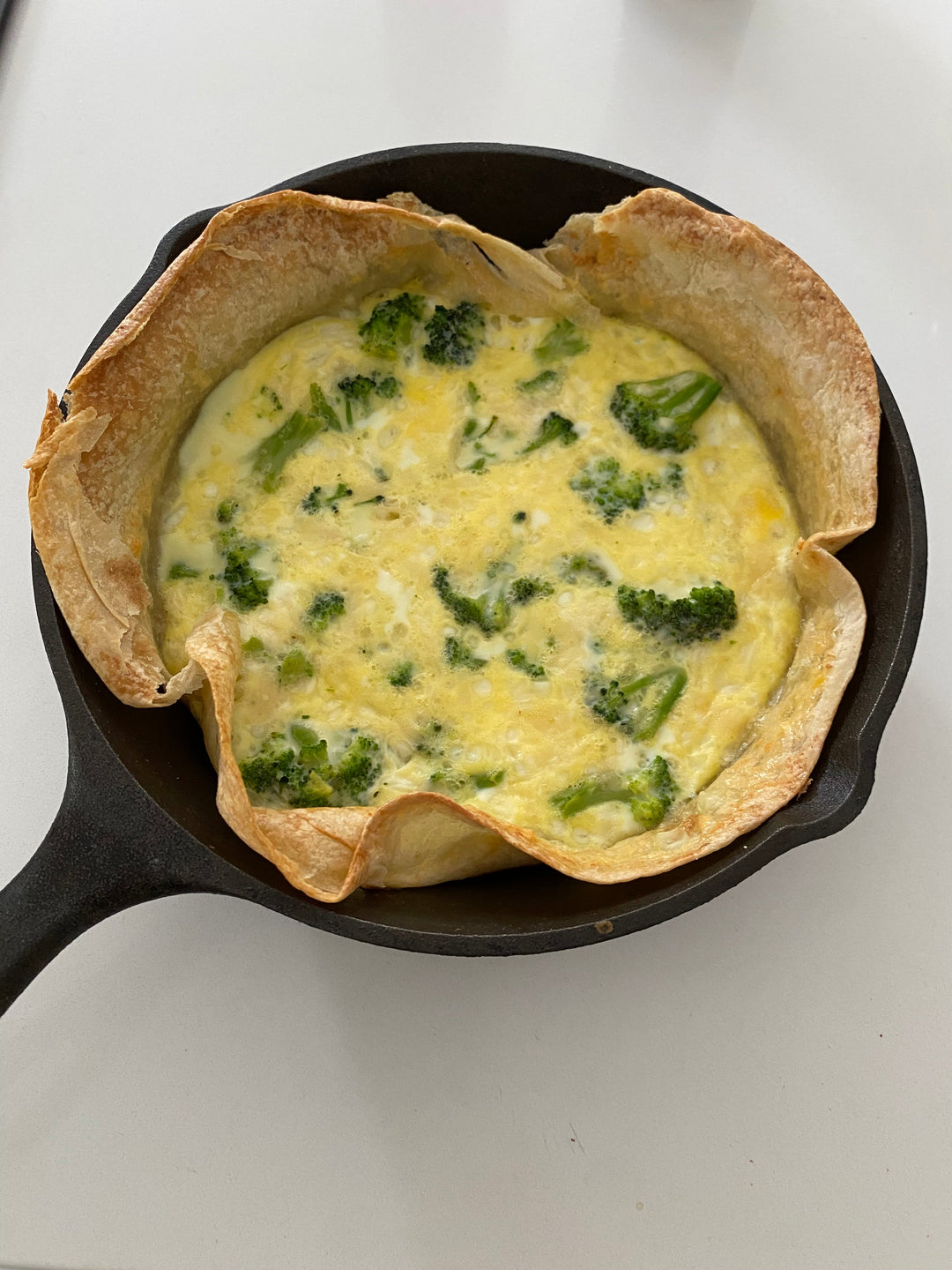 Easy Egg Tortilla Quiche