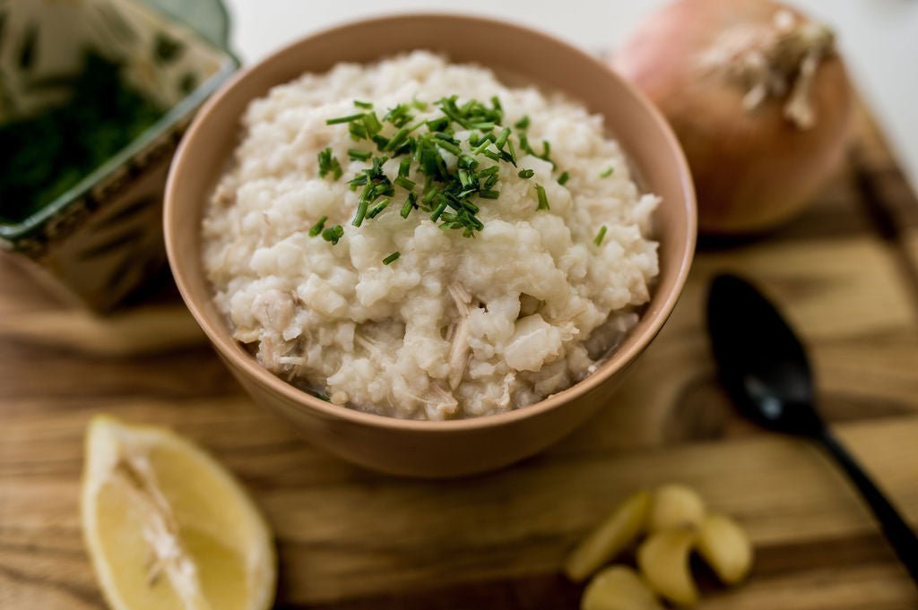 Creamy Chicken + Rice Congee