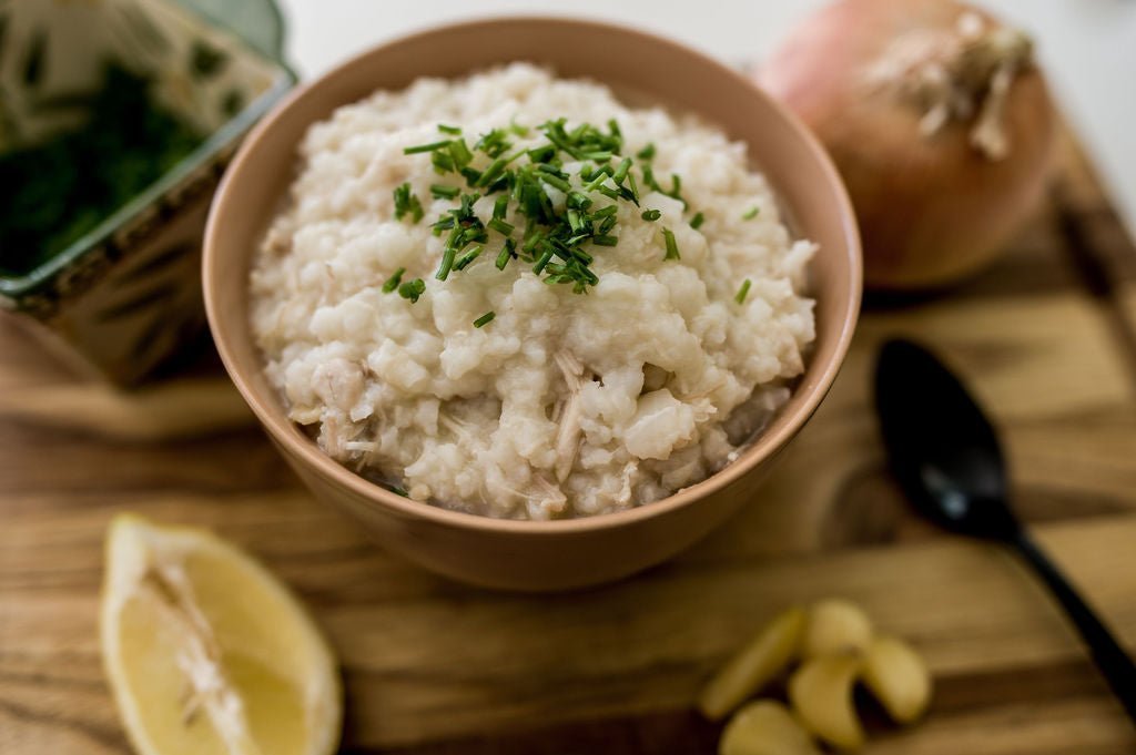 Creamy Chicken Congee Toppings
