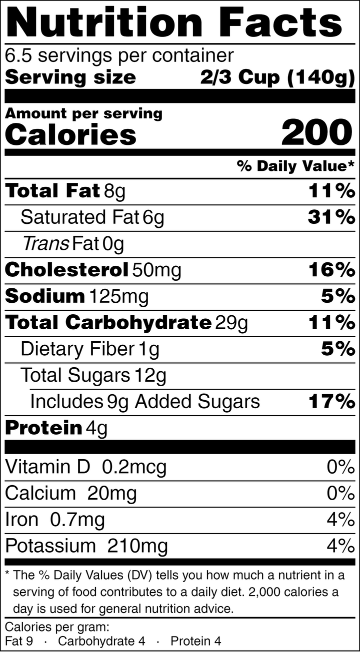 Shatavari Rice Pudding Nutrition Facts