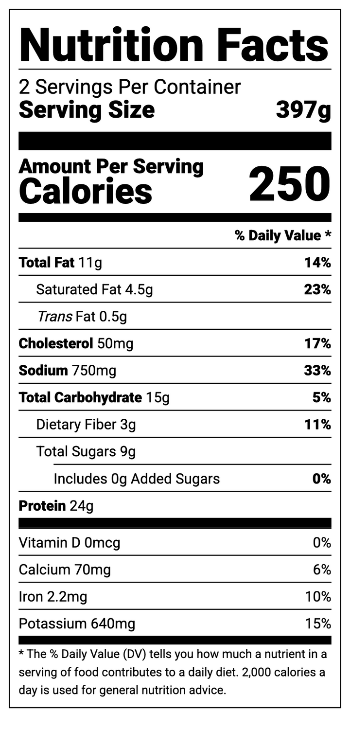 Mongolian Beef Stew Nutrition Facts