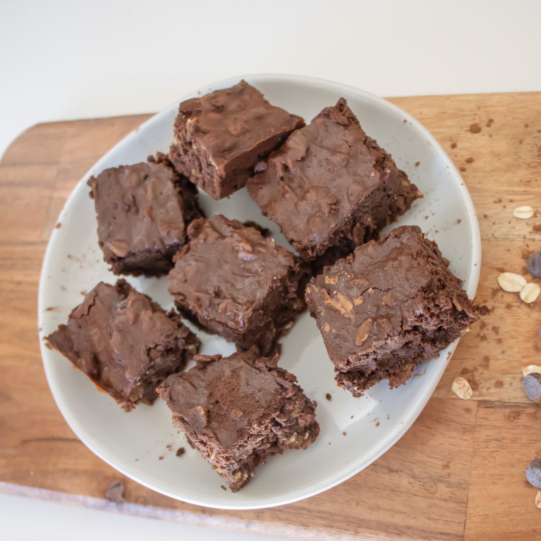 Double Chocolate Lactation Brownies top view 
